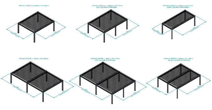 moduli pergola Kedry Prime