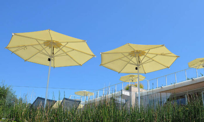 Oro Classic, ombrellone con struttura in alluminio
