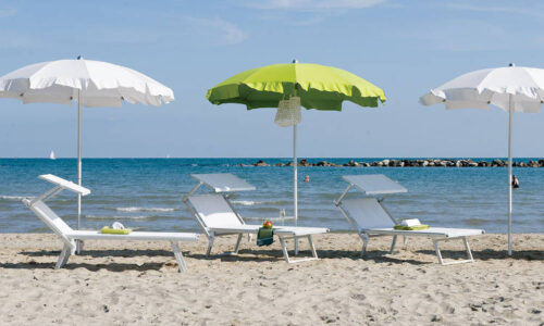 Silice Seaside, ombrellone balneare, tessuto Tempotest