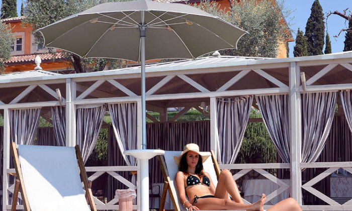 Silice Seaside, ombrellone balneare, tessuto Tempotest