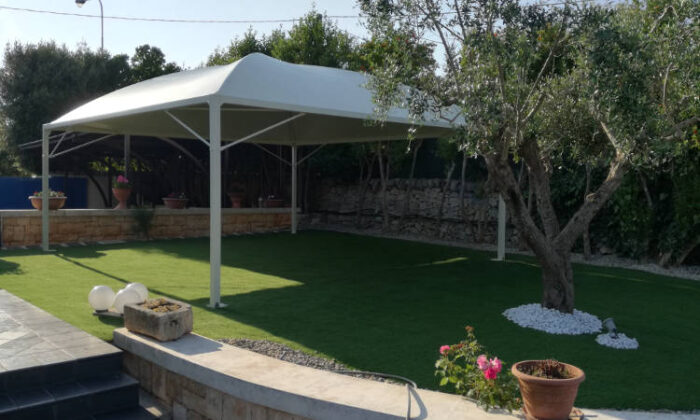 Cicogna Minimax, gazebo per la copertura delle auto