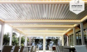 Shade, pergola con tetto orientabile