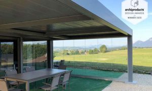 Shade, pergola con tetto orientabile