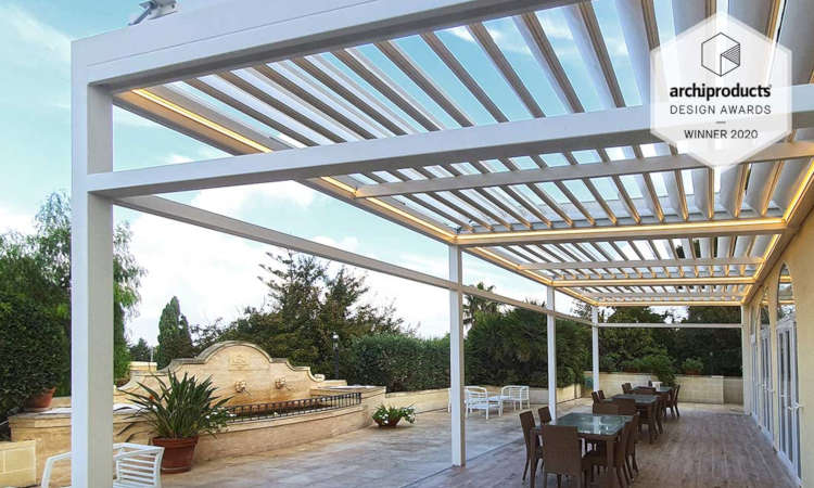 Shade, pergola con tetto orientabile